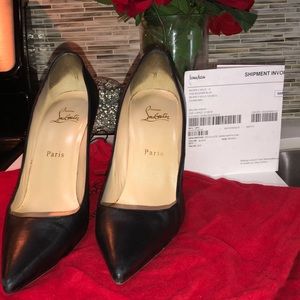 CHRISTIAN LOUBOUTIN Nappa Shiny Decollete 100 39